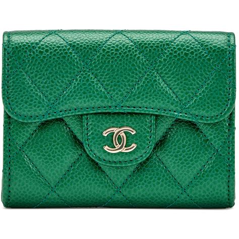 chanel green card holder|chanel flap card holder price.